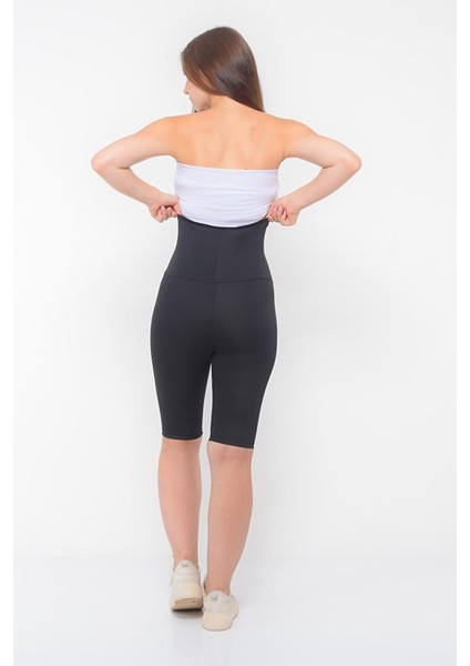Maksimum Terleme Incelme Sıkılaştırıcı Siyah Termal Şort