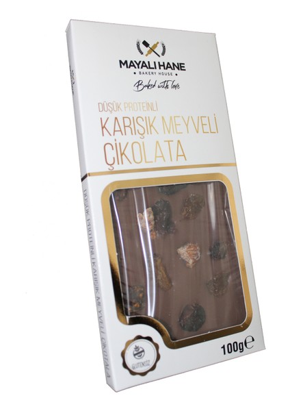 Düşük Proteinli Karışık Meyveli Çikolata 6 x 100 gr