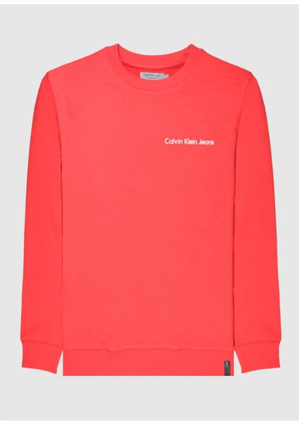 Calvin Klein Jeans Erkek Bisiklet Yaka Sweatshirt U006382