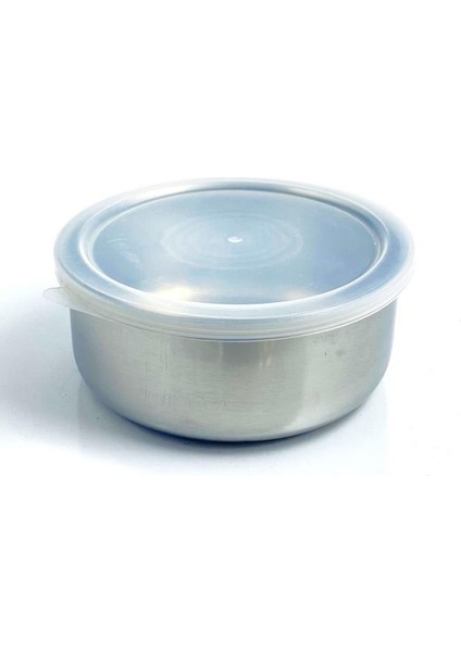 Kapaklı Paslanmaz Çelik Saklama Kabı 900CC