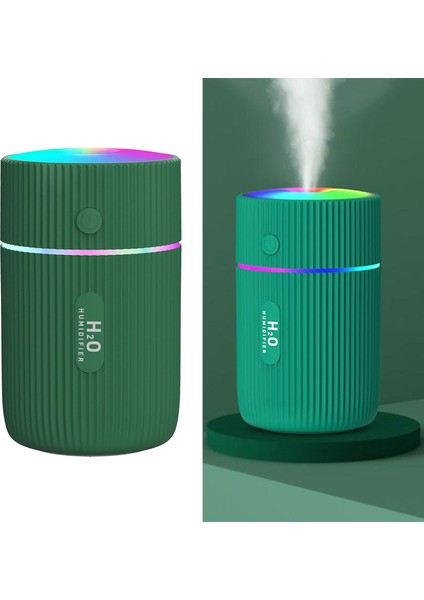 7 LED Açık Yeşil ile 220ML Mini Sessiz Hava Difüzör Sisi Nemlendirici (Yurt Dışından)