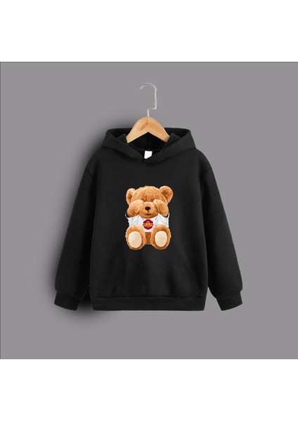 Erkek Çocuk Ayıcık Baskılı Sweatshirt