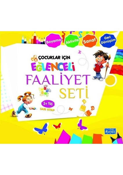 Çocuklar Için Eğlenceli Faaliyet Seti Sarı Kitap 3 Yaş Üzeri