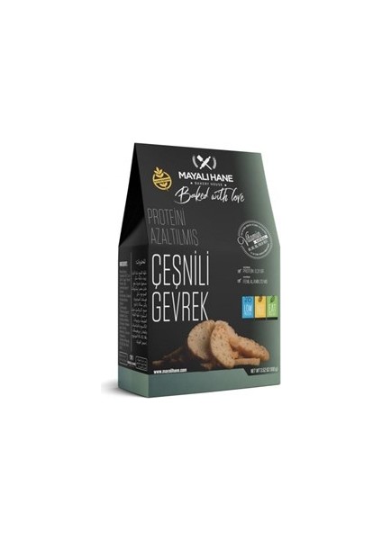 Düşük Proteinli ve Glutensiz Çeşnili Gevrek 100 gr (3'lü Paket)