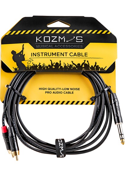 KCL-319-3M Stereo Trs 6,35MM - Rca 3t Kablo