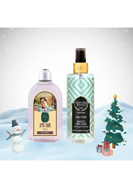 Yılbaşı Paketi Erkek Body Splash Factor 250 ml ve Tıraş Kolonyası No:2