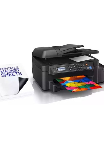 4 Adet Baskı Yapılabilir Manyetik Fotoğraf Kağıdı (21X 30CM) Püskürtmeli ve Inkjet Yazıcılara Uygun indirimleri