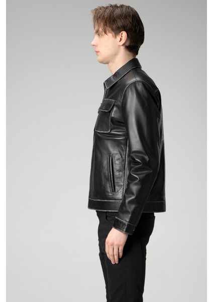 WM218 Gerçek Deri Erkek Mont fiyatları