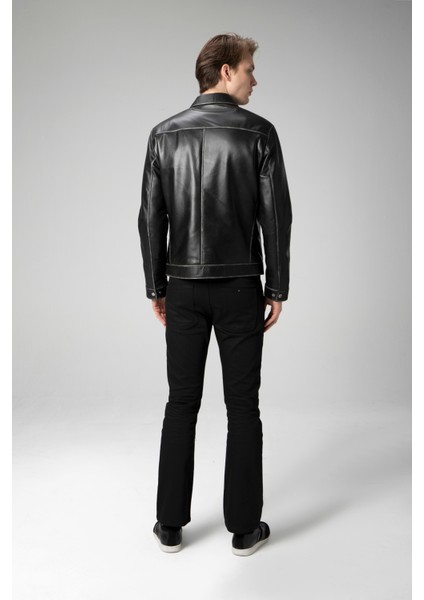 WM218 Gerçek Deri Erkek Mont modelleri