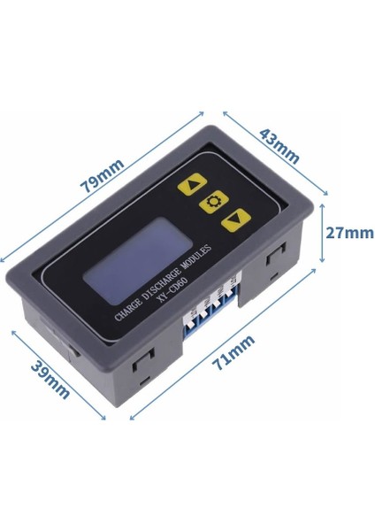 XY-CD60 Pil Aşırı Şarj Deşarj Kontrol Modülü Lityum Lipo Batarya Dc 6-60V Panel Tip Kutu