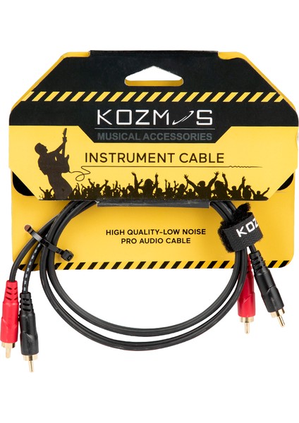 KCL-244-1M 2 x Rca (E) - 2 x Rca (E) / 1m Kablo