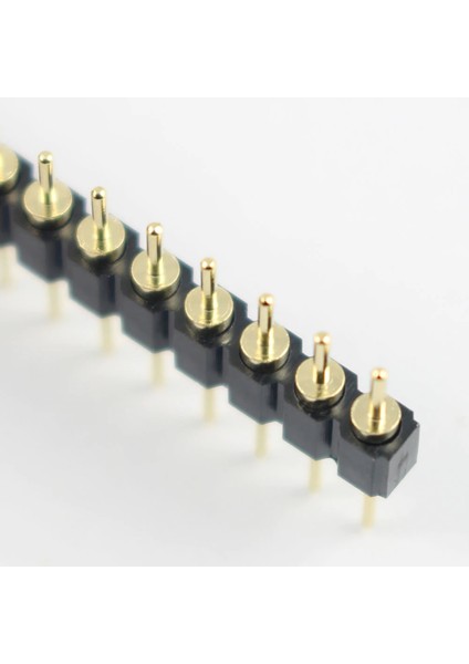 1X40 Pin Precision Erkek Header Tek Sıra 2.54MM 180 Derece Altın Kaplama