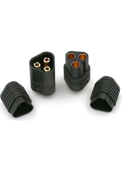 MT60 3 Pin Dişi Erkek Konnektör Soket Çift Amass 3.5mm 12AWG Rc Esc Motor