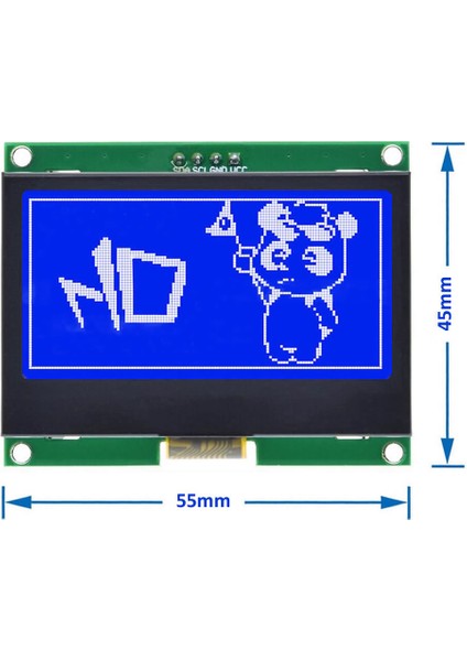2.2 Inch I2C Iıc GM12864 V2.0 Mavi Glcd Modül ST7567S Dc 3.3V 5V 128X64 Pixel Grafik LCD