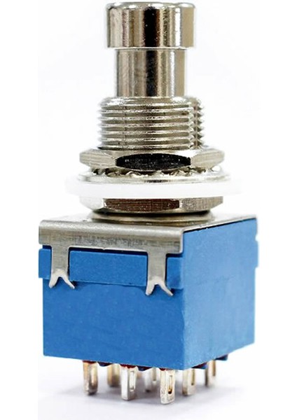 3pdt On/on/off 3lü Anahtar Ac 250V 3A 9 Pin Switch Anlık Basmalı Buton