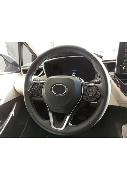 Corolla 2019+ Içın Uyumlu Dıreksyon Kenar Kaplama - Karbon modelleri