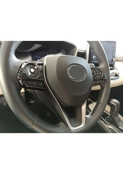 Corolla 2019+ Içın Uyumlu Dıreksyon Kenar Kaplama - Karbon indirimleri
