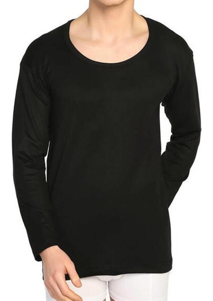 0126 Erkek Termal Bisiklet Yaka Manşetli Şardonlu Uzun Kol Üst fiyatları