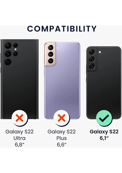 Samsung Galaxy S22 Kılıf Boyun - Omuz Askılı Köşe Korumalı Beyaz iPli Kordonlu Anti Şok Şeffaf Silikon indirimleri