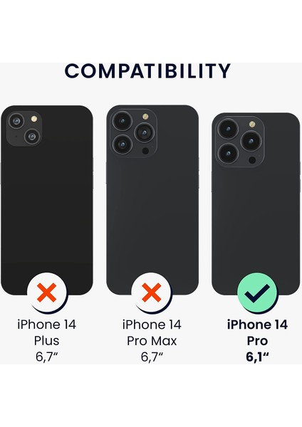 Apple iPhone 14 PRO Kılıf Boyun - Omuz Askılı Köşe Korumalı ZEBRA (Siyah-Beyaz) iPli Anti Şok Şeffaf Silikon