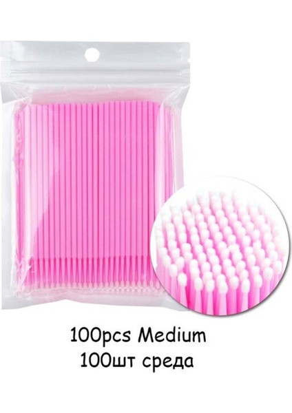 Microbrush 100'LÜ Pembe