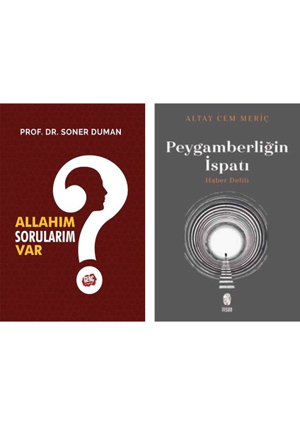 Allahım Sorularım Var? / Soner Duman - Peygamberliğin Ispatı / Altay Cem Meriç (2 Kitap Set)