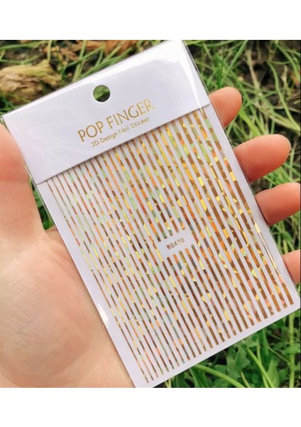 Born Pretty Gold Yazılı Stıcker