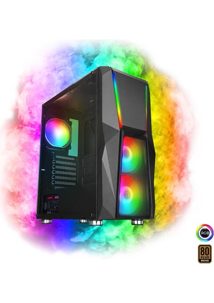 AV7016 i5 10400F 16GB DDR4 512GB M2 SSD 6GB GTX1660TI VGA Oyun Bilgisayarı