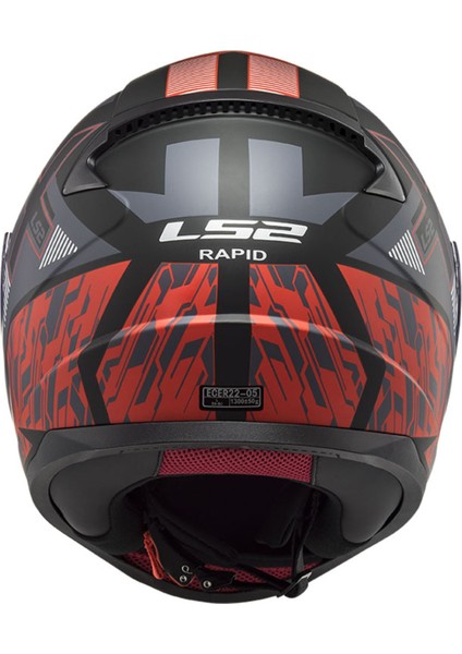 Rapıd Xtreet Mat Siyah-Kırmızı Kask fırsatları