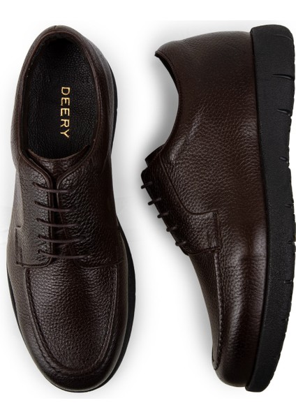 Hakiki Deri Kahverengi Günlük Erkek Ayakkabı fırsatları