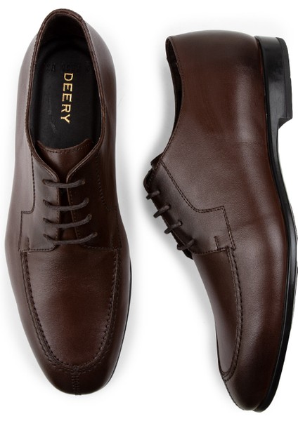 Hakiki Deri Kahverengi Klasik Erkek Ayakkabı fırsatları