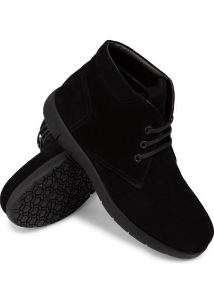 Hakiki Süet Siyah Erkek Bot modelleri