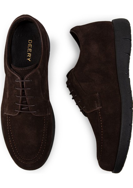 Hakiki Süet Kahverengi Günlük Erkek Ayakkabı fırsatları