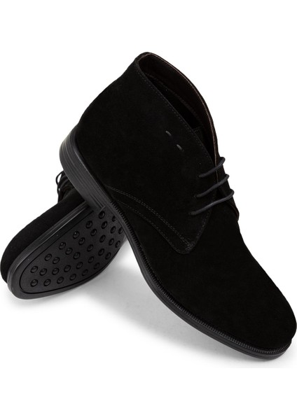 Hakiki Süet Siyah Bağcıklı Erkek Bot modelleri