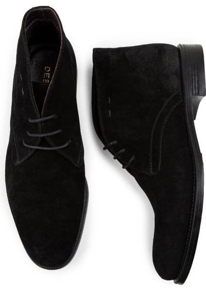 Hakiki Süet Siyah Bağcıklı Erkek Bot fırsatları