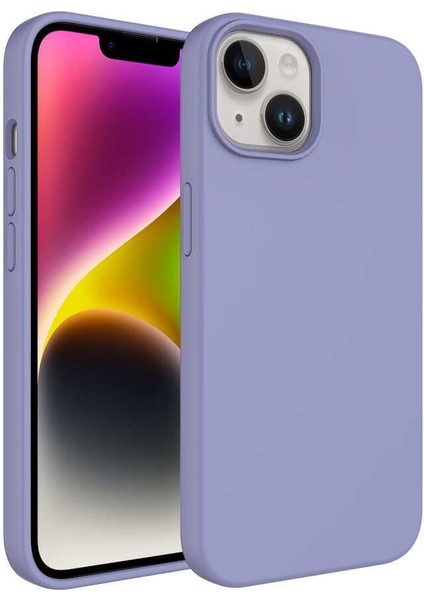 iPhone 14 Plus Kılıf Sıvı Teknolojili Silinebilir Kamera Çıkıntılı Lansman Sert Silikon