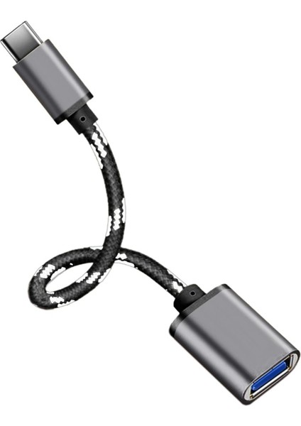 USB Type-C Otg Çevirici Adaptör Metal Kablolu Macbook Xiaomi Samsung Huawei Dönüştürücü