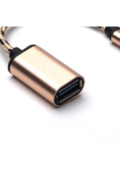 USB Type-C Otg Çevirici Adaptör Metal Kablolu Macbook Xiaomi Samsung Huawei Dönüştürücü