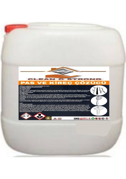Pas ve Kireç Çözücü 30 kg