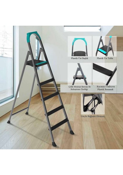 51304 Riser 4+1 Plastik Basamaklı Merdiven modelleri