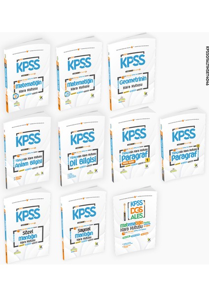 KPSS'nin Kara Kutusu Genel Yetenek Altın Paket Set D.Çözümlü Konu Özetli Çıkmış SoruBankası