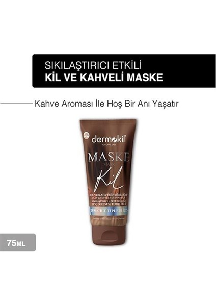 Sıkılaştırıcı Genç Görünüm Için Kahve Içerikli Yüz Kil Maskesi 75 Ml