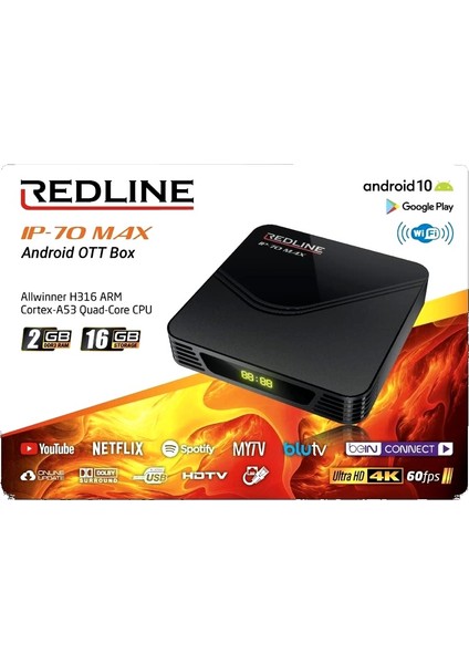 Ip-70 Max Android 10 TV Box 2GB/16GB