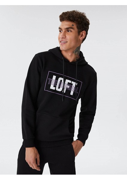 Erkek Sweatshirt Siyah LF2028816