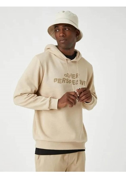 Erkek Sweatshirt Bej 3WAM70130MK