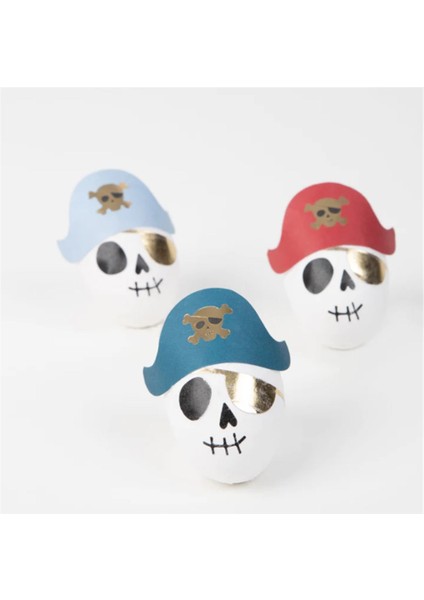 - Pirate Skulls Surprise Balls - Korsan Iskelet Sürpriz Toplar - 3lü