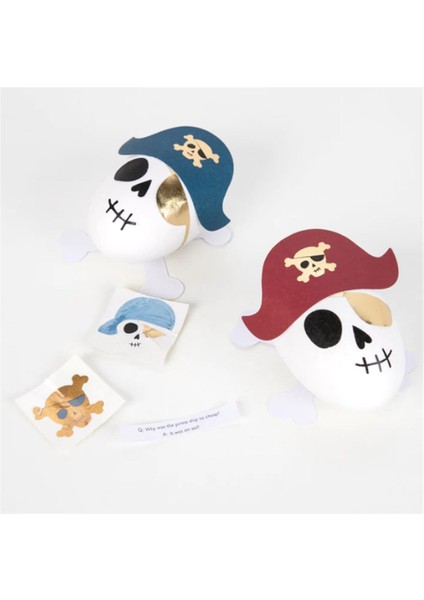 - Pirate Skulls Surprise Balls - Korsan Iskelet Sürpriz Toplar - 3lü modelleri