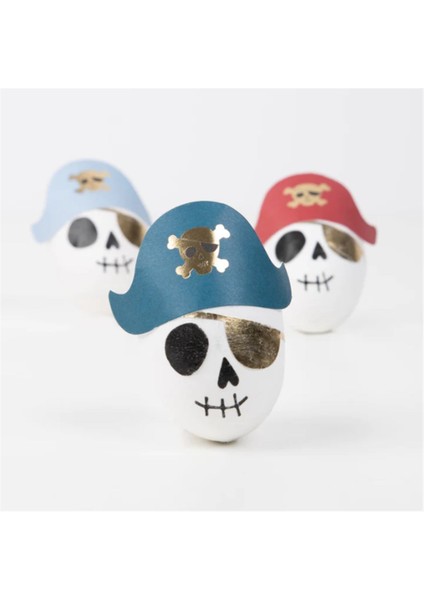 - Pirate Skulls Surprise Balls - Korsan Iskelet Sürpriz Toplar - 3lü indirimleri
