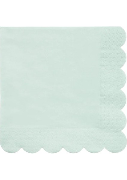 - Pale Mint Large Napkin - Soluk Nane Yeşili Peçeteler - 20LI