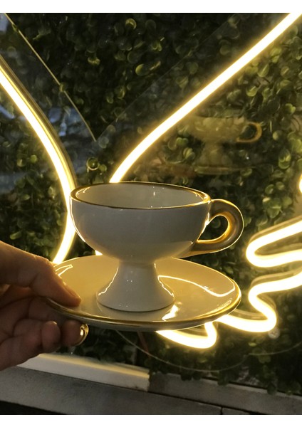 Kadeh Model Altın Işlemeli Kahve Fincanı fiyatları
